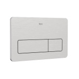 Cut out image of the Roca Duplo One PL3 Pro Stainless Steel Dual Flush Plate